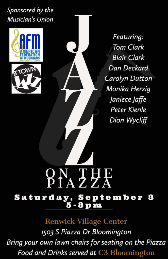 Jazz on the piazza poster
